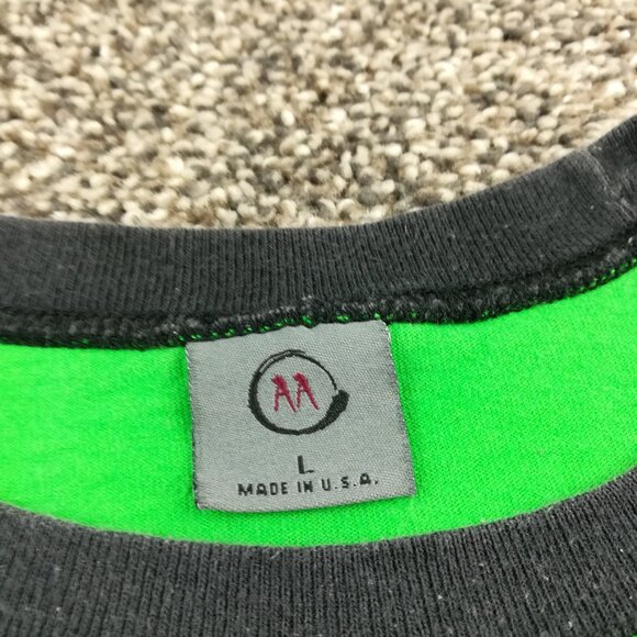 Vintage Dropkick Murphys Shirt Baseball 3/4 Sleeve Y2K Mens Large USA Made - Picture 3 of 8